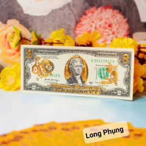 2 USD Mạ Vàng Long Phụng